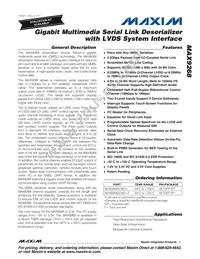 MAX9268GCM/V+TG2C Datasheet Cover