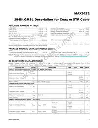 MAX9272GTM/V+ Datasheet Page 6