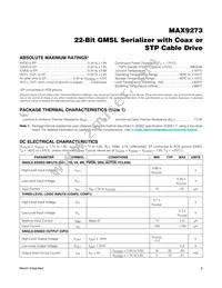 MAX9273C/D+ Datasheet Page 6