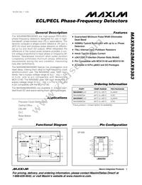 MAX9382ESA+ Datasheet Cover