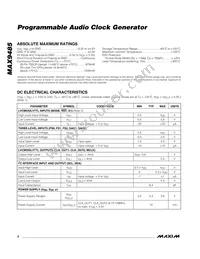 MAX9485ETP-T Datasheet Page 2