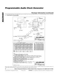 MAX9485ETP-T Datasheet Page 16