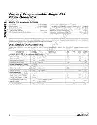 MAX9491ETP010+T Datasheet Page 2