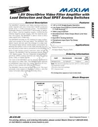 MAX9507ATE+T Datasheet Cover