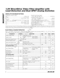 MAX9507ATE+T Datasheet Page 2