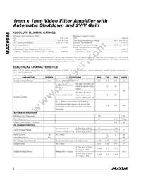 MAX9515ABS+T Datasheet Page 2