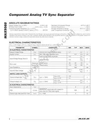 MAX9568EEE+T Datasheet Page 2