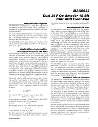 MAX9633ATA+ Datasheet Page 9