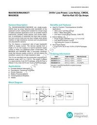 MAX9636C/D+ Datasheet Cover