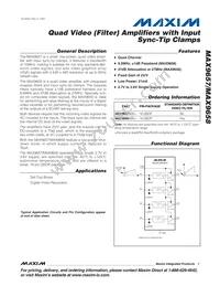 MAX9658AEE+T Datasheet Cover