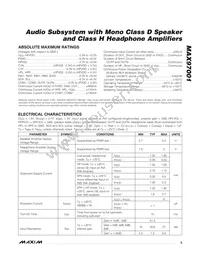 MAX97001EWP+ Datasheet Page 5