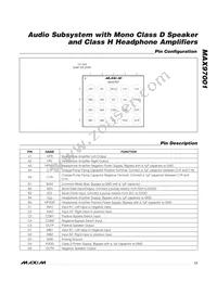 MAX97001EWP+ Datasheet Page 17