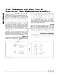 MAX97002EWP+T Datasheet Page 18