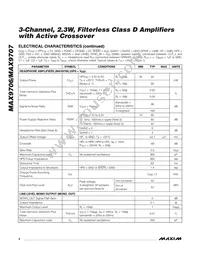 MAX9707ETX+T Datasheet Page 4