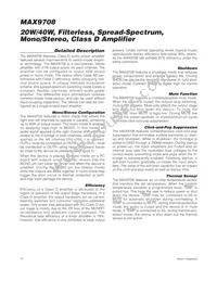 MAX9708ETN/V+TD Datasheet Page 12
