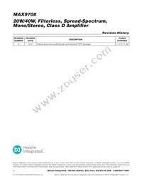 MAX9708ETN/V+TD Datasheet Page 22