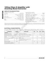 MAX9738EWP+TG45 Datasheet Page 2