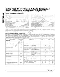 MAX9796EBX+TG45 Datasheet Page 2