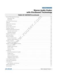 MAX98088EWY+T Datasheet Page 3