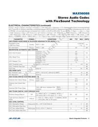 MAX98088EWY+T Datasheet Page 11