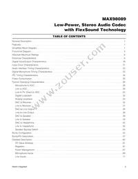 MAX98089EWY+T Datasheet Page 2