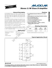 MAX98303EWE+T Datasheet Cover