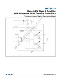 MAX98314EWL+T Datasheet Page 2