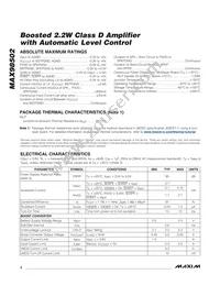 MAX98502EWE+T Datasheet Page 2