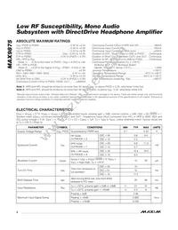 MAX9875ERP+T Datasheet Page 2