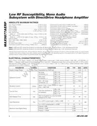 MAX9877AERP+T Datasheet Page 2
