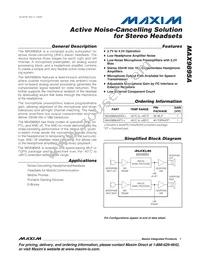 MAX9895AETL+T Datasheet Cover