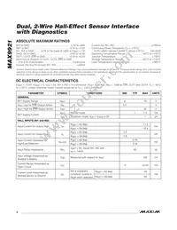 MAX9921AUB/V+ Datasheet Page 2