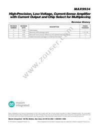 MAX9934TALT+T Datasheet Page 19