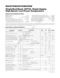 MAX998C/D-W Datasheet Page 2