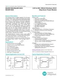 MAXM15064AMB+ Datasheet Cover