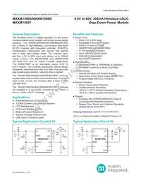 MAXM15067AMB+ Datasheet Cover