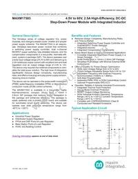 MAXM17503ALJ+T Datasheet Cover