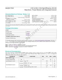 MAXM17503ALJ+T Datasheet Page 2