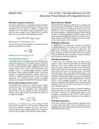 MAXM17504ALJ+T Datasheet Page 17