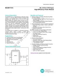 MAXM17515ALI+T Datasheet Cover