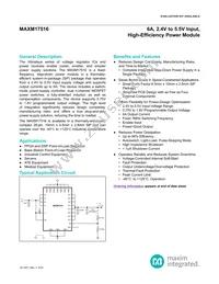 MAXM17516ALI+T Datasheet Cover