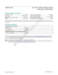 MAXM17532AMB+ Datasheet Page 2