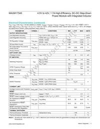 MAXM17545ALJ+T Datasheet Page 3