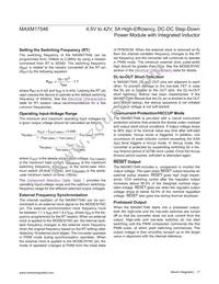 MAXM17546ALY#T Datasheet Page 17