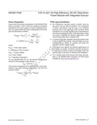 MAXM17546ALY#T Datasheet Page 20