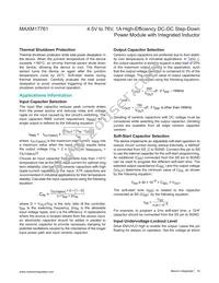 MAXM17761ALI#T Datasheet Page 16