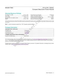 MAXM17900AMB+T Datasheet Page 2