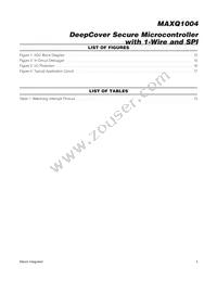 MAXQ1004-B01+ Datasheet Page 3