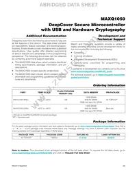 MAXQ1050-BNS+ Datasheet Page 3