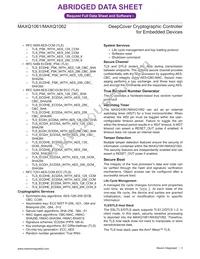 MAXQ1061EUD+ Datasheet Page 3